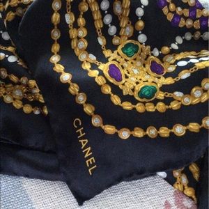 Authentic Chanel silk scarf